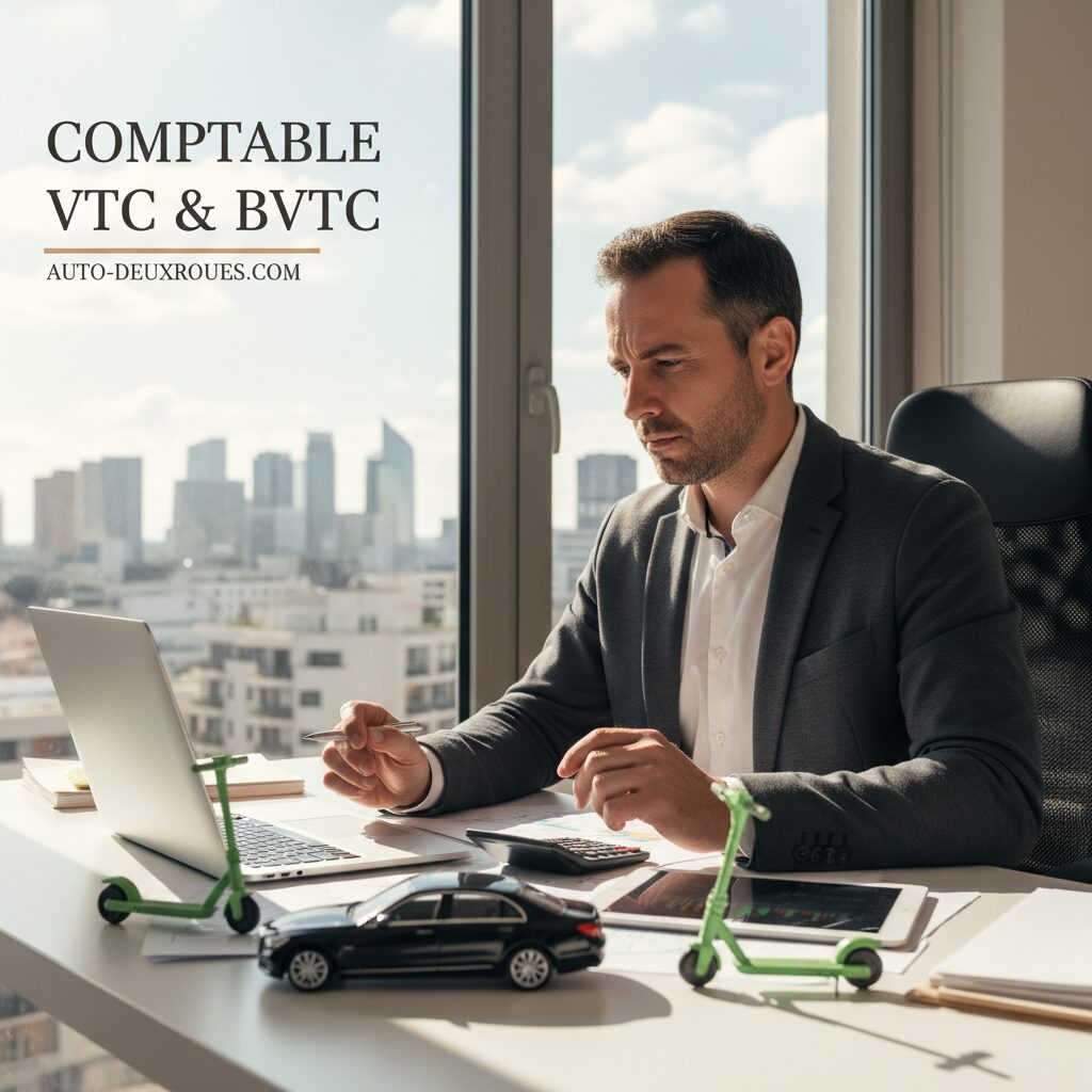 Services comptables spécialisés pour chauffeurs VTC et BVTC, assurant gestion financière, déclarations fiscales et conseils personnalisés pour optimiser votre activité.